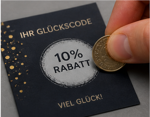 Rubbelkarte in Aktion rubbelkarte marketingaktion druckerei