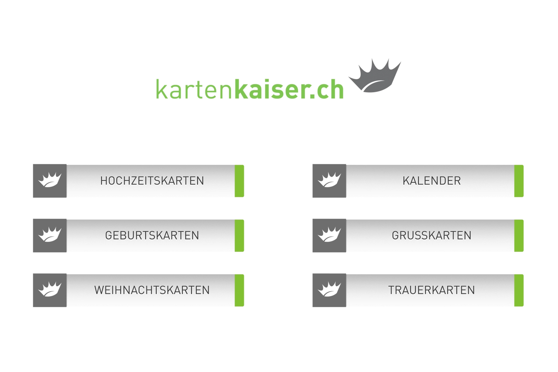 kartenkaiser Produktsortiment